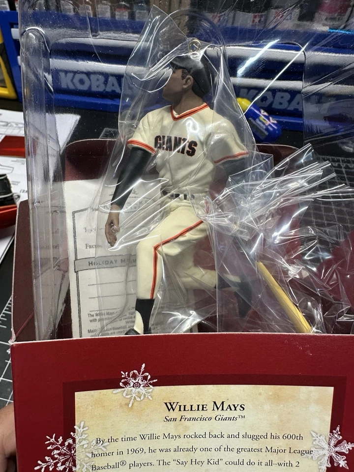 2004 Hallmark Card Auto Signed Willie Mays San Francisco Giants PSA W/Ornament - Image 4 of 4