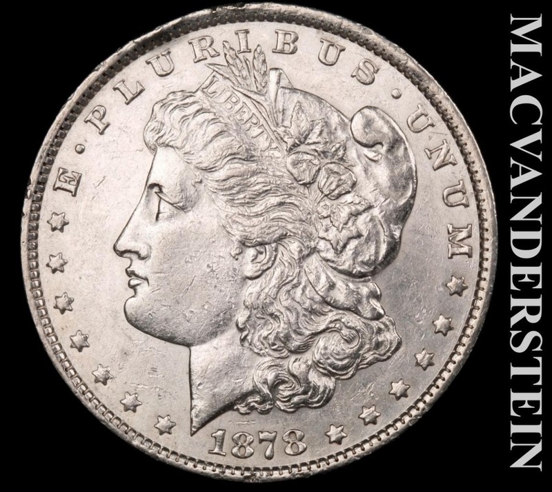 1878 7TF Silver Morgan Dollar - Scarce  High Grade  Lustrous  No Reserve  #L7919
