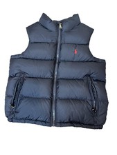 Polo Ralph Lauren Vest Toddler 4 Navy Blue Puffer Quilted Full Zip Pony Logo