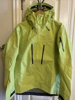 Arc’teryx Alpha SV Ski Rain Jacket Glade Yellow Waterproof Gore-Tex Men Medium