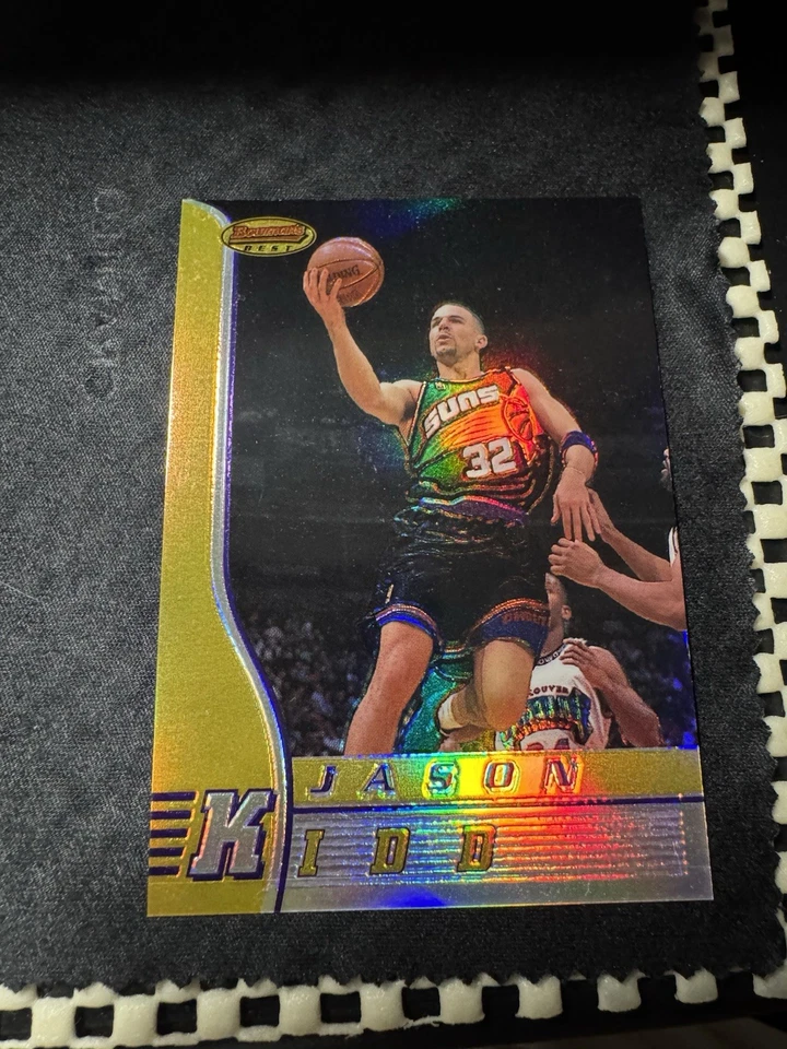 1996-97 Bowman's best Jason Kidd #79 refractor suns (has surface imperfections) - Image 3 of 4