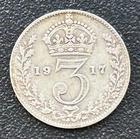 1917 George V Threepence — photo from another recent sale