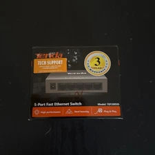 Tenda SG108, 8-Port Gigabit Ethernet Switch, Unmanaged Network Plastic Frame 