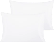 Egyptian Cotton Toddler Pillowcases Set of 2 - 13X18 Inches, White