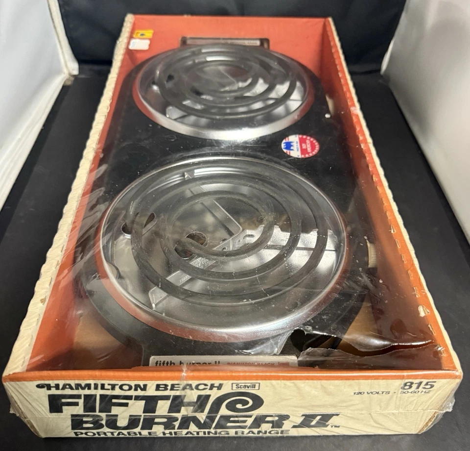 Винтажная портативная нагревательная плита Hamilton Beach Fifth Burner II модель 815 сделано в США - Изображение 3 из 4