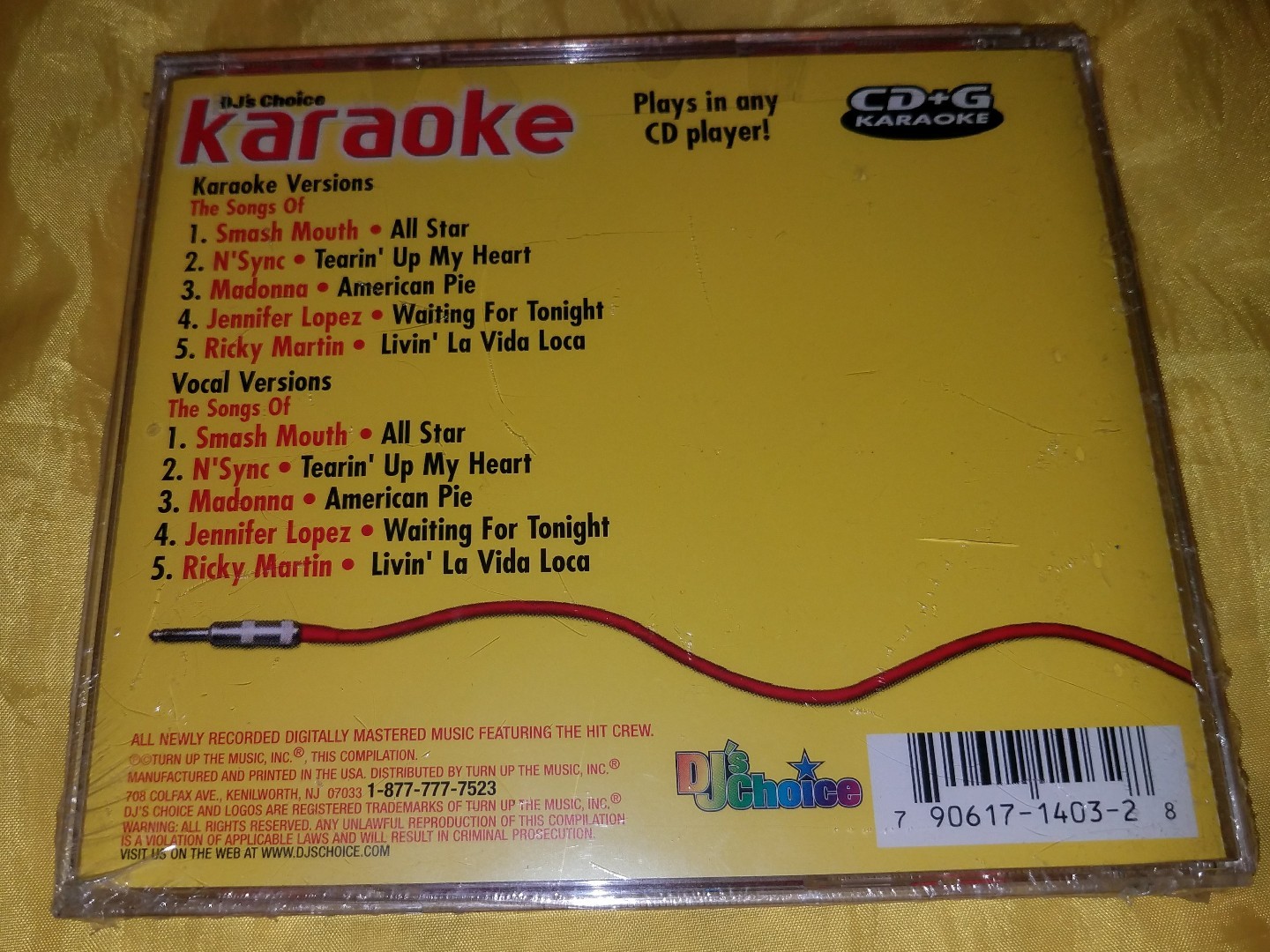 DJ's Choice Karaoke Hit Machine [CD] New and Sealed 790617140328 eBay