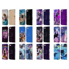 OFFICIAL RANDOM GALAXY ANIMALS LEATHER BOOK WALLET CASE FOR APPLE iPOD TOUCH MP3