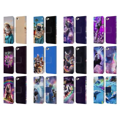 OFFICIAL RANDOM GALAXY ANIMALS LEATHER BOOK WALLET CASE FOR APPLE iPOD TOUCH MP3