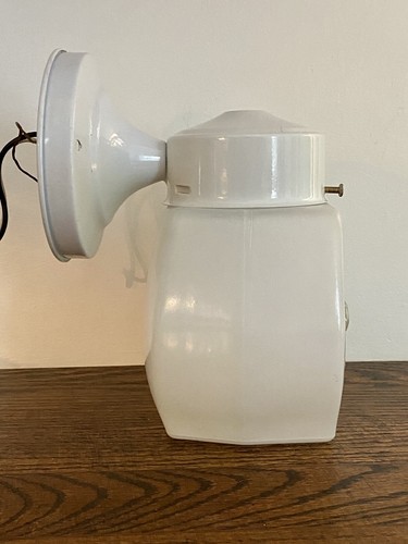 Vintage Star Frosted Glass Shade Mid Century Deco Light Fixture Sconce Globe - Picture 4 of 12