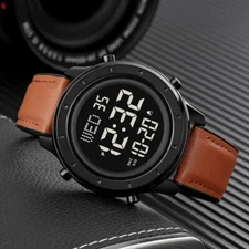 3atm Waterproof Men Wristwatch Digital Multifuction Sport Stopwatch Alarm Date