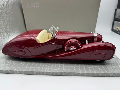 AMC 1/18 Mercedes Benz 540K W29 Stromllnien Roadster 1936 Erdmann & Rossi Red - Picture 11 of 16