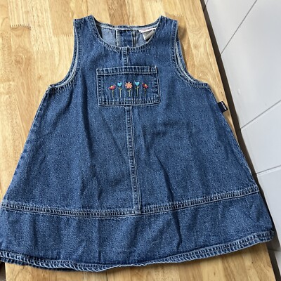 denim dress 4t Bagilaanoe Little Girl Fall Denim Dress Toddler Long Sleeve A-line Dresses 3T 4T 5T 6T 7T Kids Casual Sundress Clothes