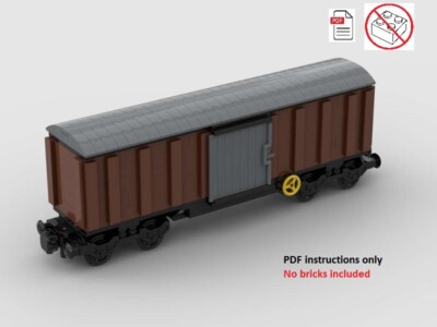 lego cargo train moc