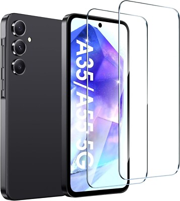 2X Schutzglas für Samsung Galaxy A55 / A35 5G Display Hartglas Full Screen 9H