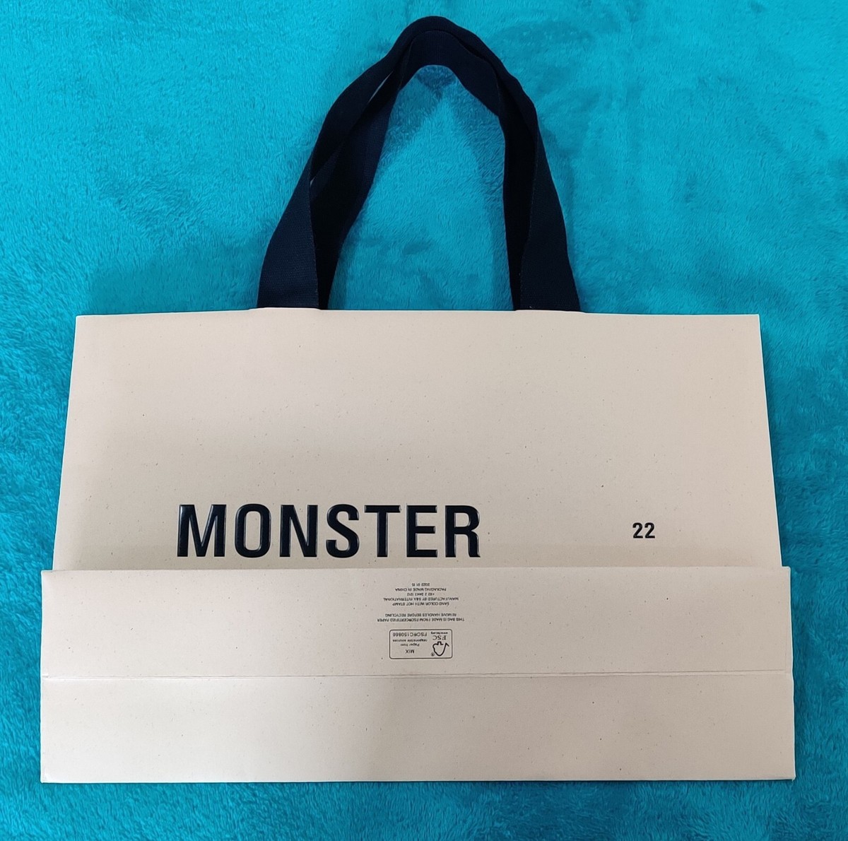 GENTLE MONSTER Gift Bag Shopping Tote Beige Large W34xH23xD9.5cm