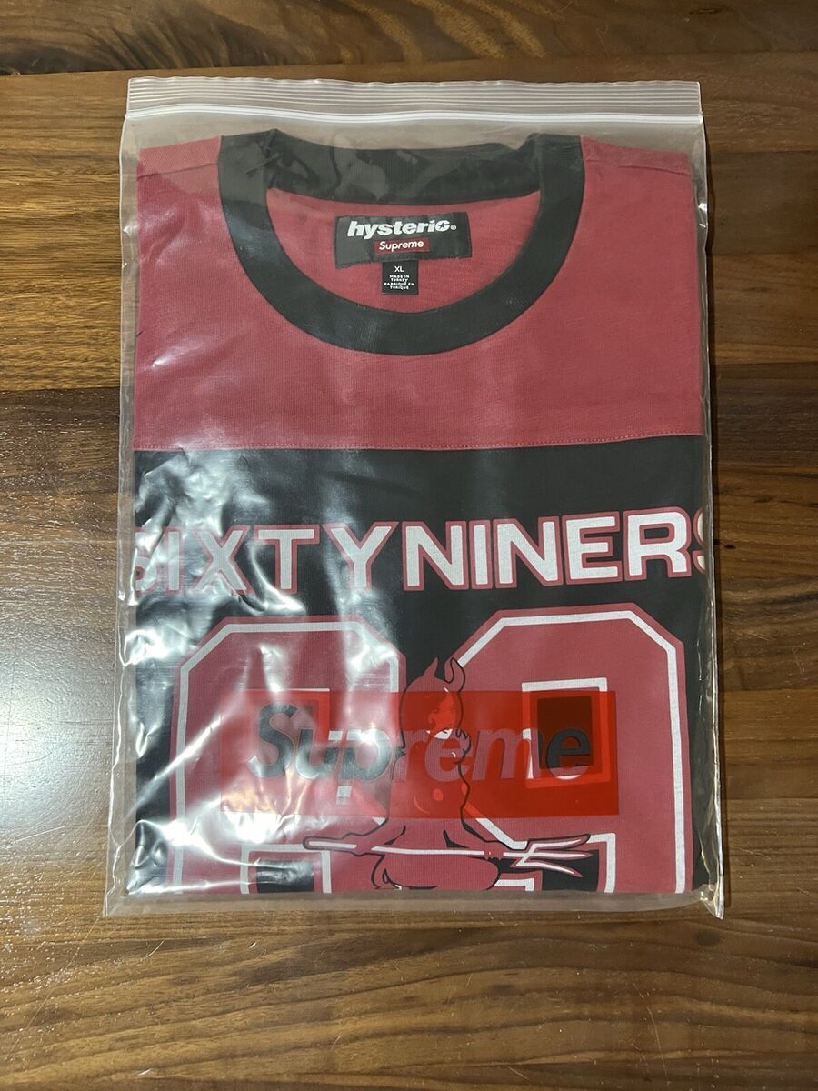 SUPREME®/HYSTERIC GLAMOUR 69 FOOTBALL TOP JERSEY in Black SUPREME®/HYSTERIC GLAMOUR 69 FOOTBALL TOP JERSEY in Black