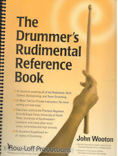 THE DRUMMER'S RUDIMENTAL REFERENCE BOOK WOOTON SPIRAL BOUND ROW-LOFF PRODUCTIONS