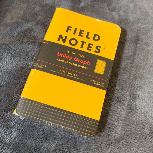 FIELD NOTES Utility (FNC-34a) Notebooks 3 Pack - New/Sealed - Afbeelding 1 van 3