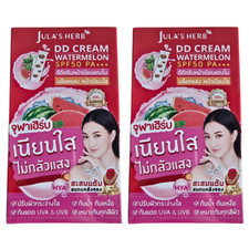 Sunscreen DD Cream Watermelon Jula's Herb SPF50 PA  Waterproof Skin 12 Sachets