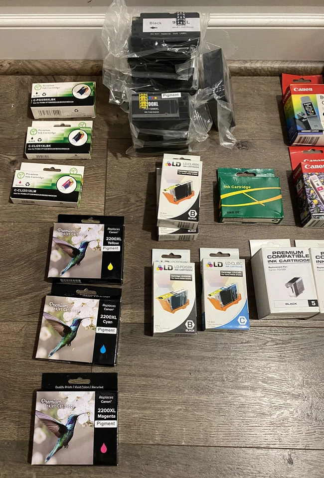 (49) Huge Mixed Lot Of Printer Ink Cartridges Various Brand, Color, and Model - Image 2 of 4