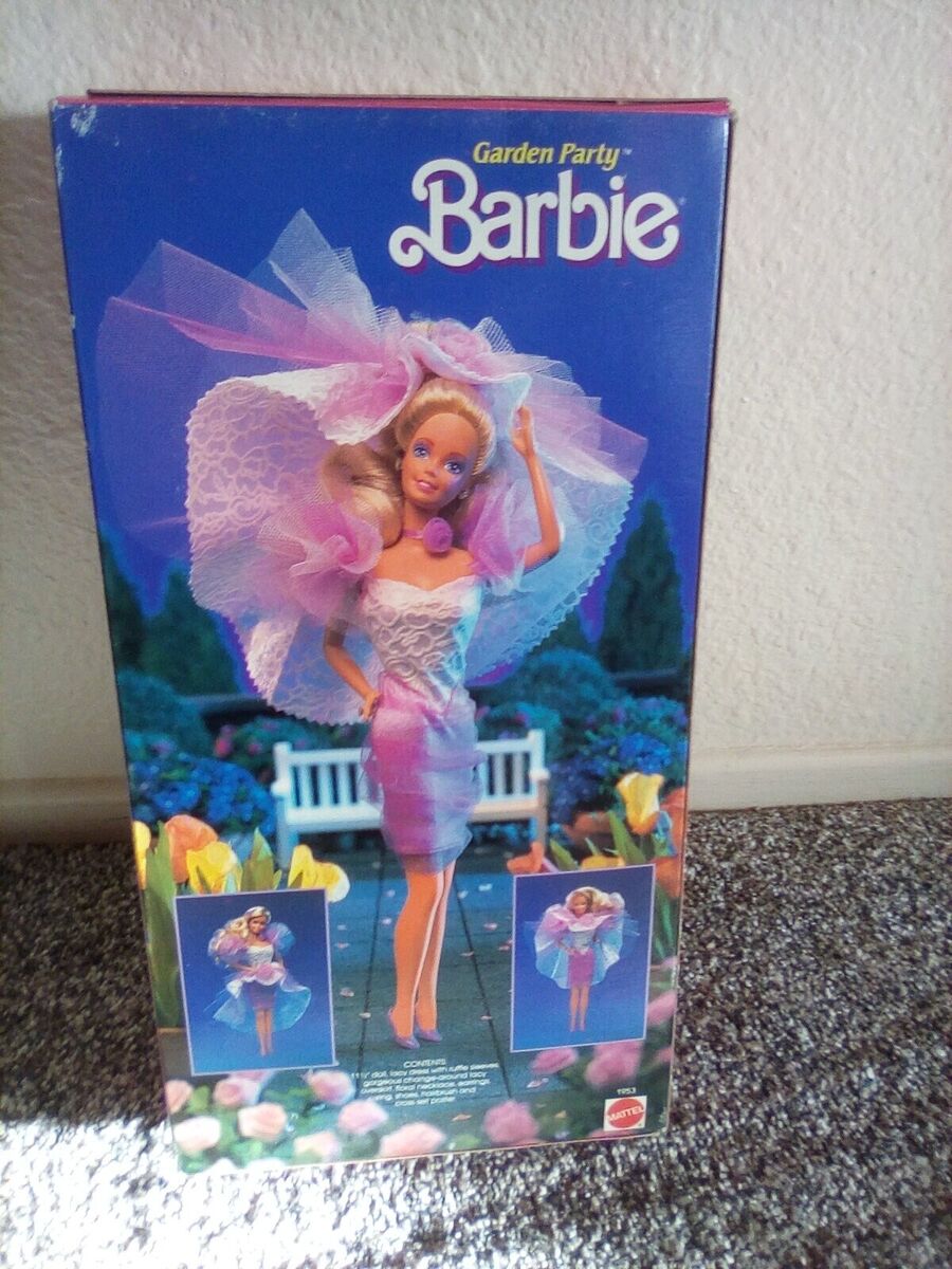 Vintage Barbie Doll 1988 Mattel Garden Party 80s Purple Vintage Barbie Doll 1988 Mattel Garden Party 80s Purple