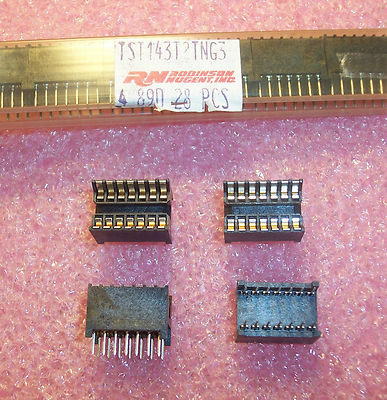 QTY (28) 14 PIN DIP TEST & BURN-IN IC DIP SOCKETS TST143T2-TNG ROBINSON NUGENT