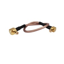 SMB male R/A to MCX Male right angle connector pigtail adapter cable RG316 1m