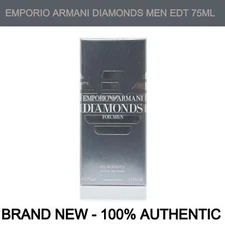 Emporio Armani Diamonds Eau de Toilette for Men 2.5oz Spray Bottle, NEW IN BOX!!