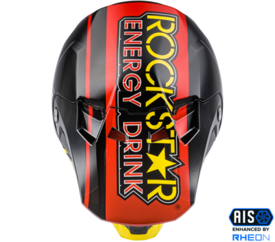NEW FLY RACING FORMULA CC ROCKSTAR HELMET BLACK/RED/YELLOW MD