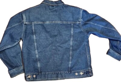 EDDIE BAUER Denim Jean Jacket Men's M Medium Trucker Rancher