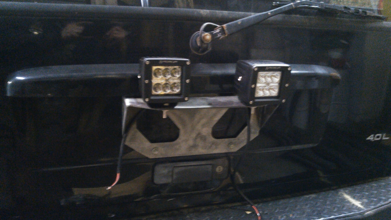 Fits 1984 2001 Jeep Cherokee XJ Rear Licence Plate Light Mount. Holds