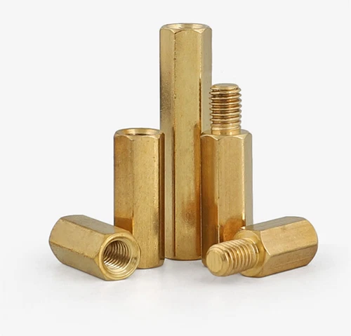 M2M2.5 M3 M4 Solid Brass Copper Hex Standoff Support Spacer Pillar for PCB Board