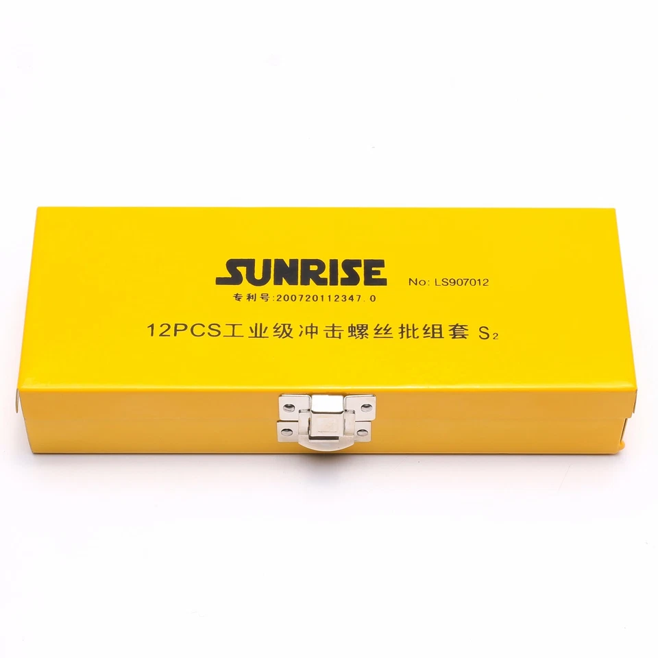 12pcs Impact Screwdriver Set Industrial Grade Metric Bits Screw Extractor Tool - Image 3 of 4