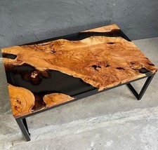 Tavolo in resina epossidica da pranzo e caffè moderno fiume resina tavolo personalizzato