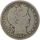 1908-O United States Barber Half Dollar - VG Very Good Condition