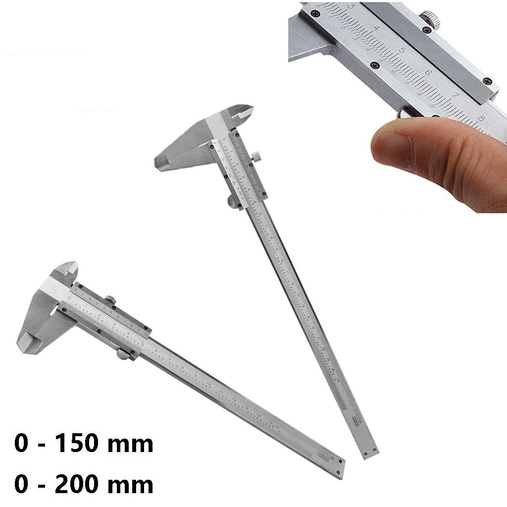6" High Accuracy Carbon Steel Metal Vernier Caliper Micrometer Gauge - View #3