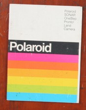 POLAROID SONAR ONE STEP PRONTO LAND CAMERA INSTRUCTION MANUAL, 1978/150584