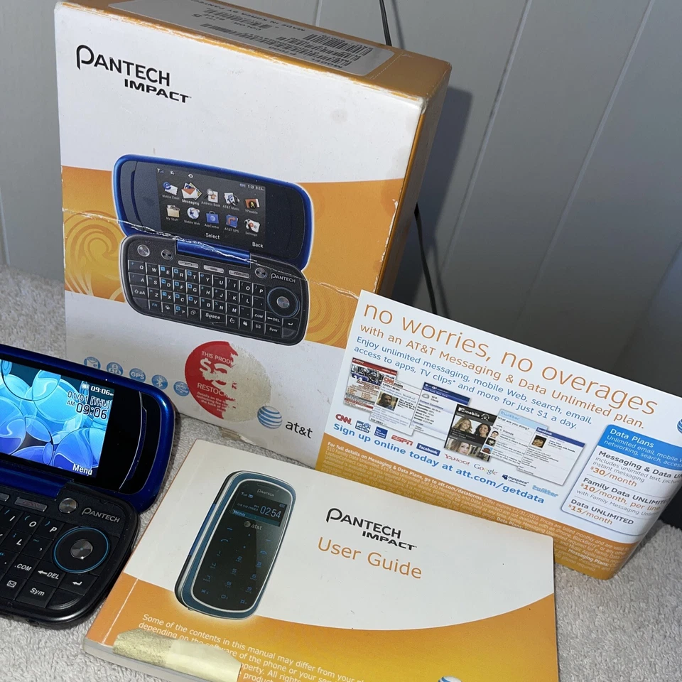 Pantech Impact P7000 - Blue (AT&T) Smartphone - Image 4 of 4