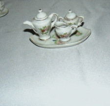 Fairy Garden Doll House Miniatures Tea Set Vintage Occupied Japan