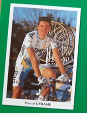 CYCLING cycling card PASCAL DERAME team GAN 1995