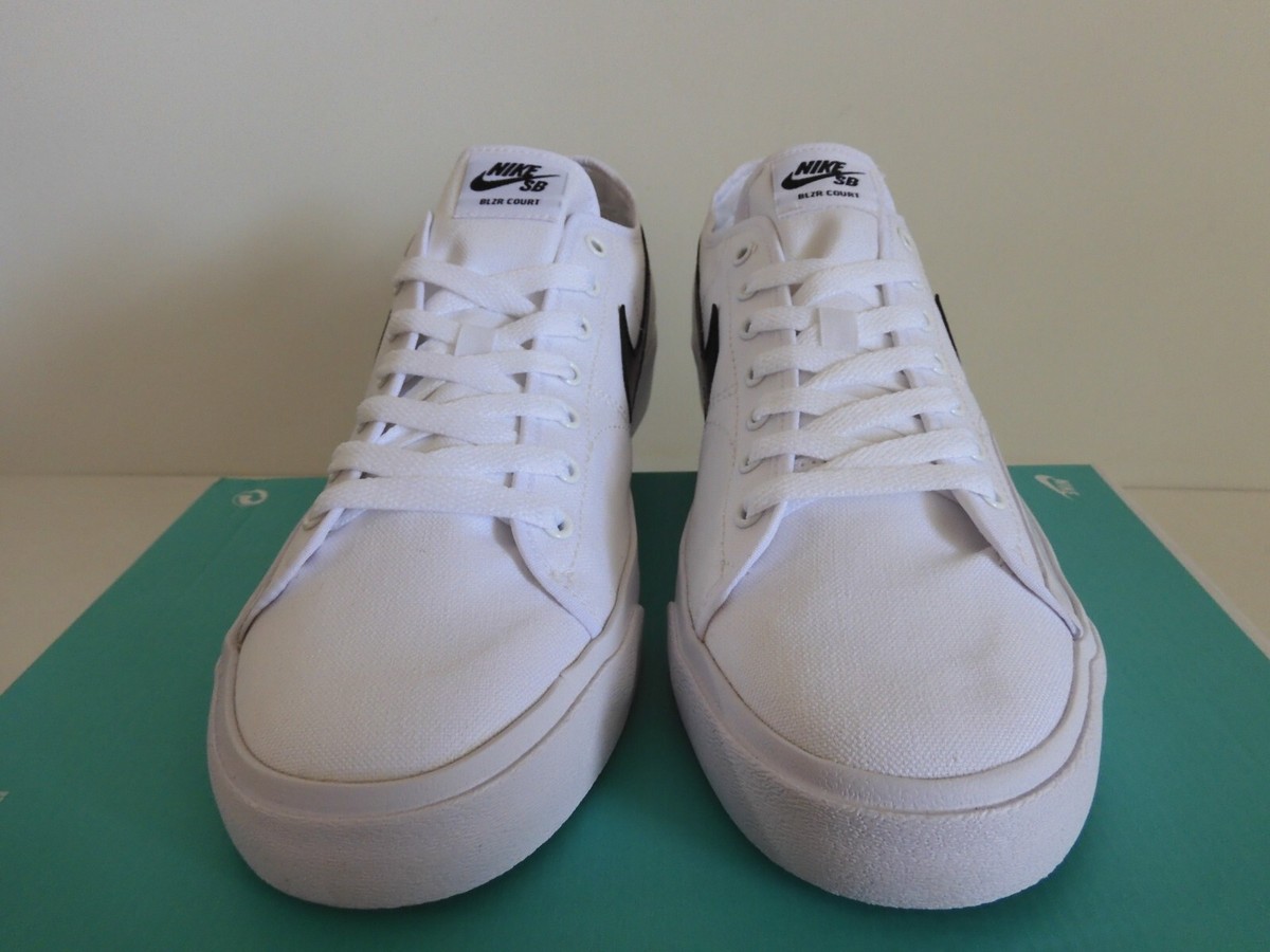 NIKE SB BLAZER COURT WHITE-BLACK-WHITE-BLACK SZ 14 [CV1658