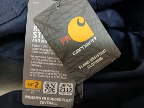 Mono Carhartt para mujer FR resistente al fuego azul marino-resistente flexible-nuevo con etiquetas-mediano (8-10) - Imagen 4 de 24
