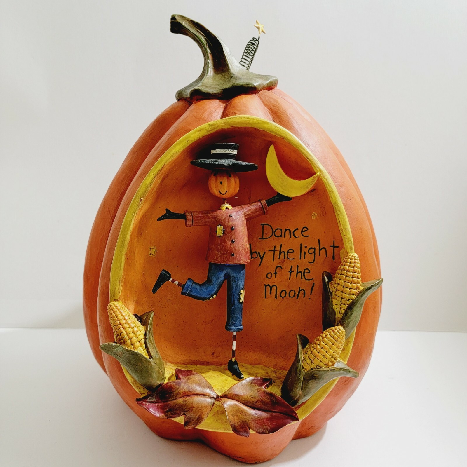 08 Dan Dipaolo Halloween Pumpkin Scarescrow Dance By The Light Of The Moon Ebay