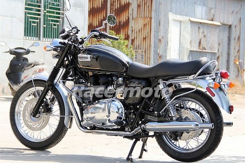 Soporte de alforja para Bonneville SE T100 negro 01-15 Thruxton Scrambler 06-16 - Imagen 3 de 16