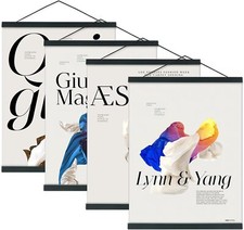 Artmag 4 Pack Magnetic Poster Hanger Frame, 8x10 8x12 8 inch 4 Pack , Black