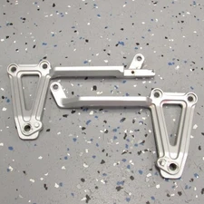 L&R Rear Passenger Peg "BRACKETS" Muffler Supports 88-07 EX250 250R Ninja 250