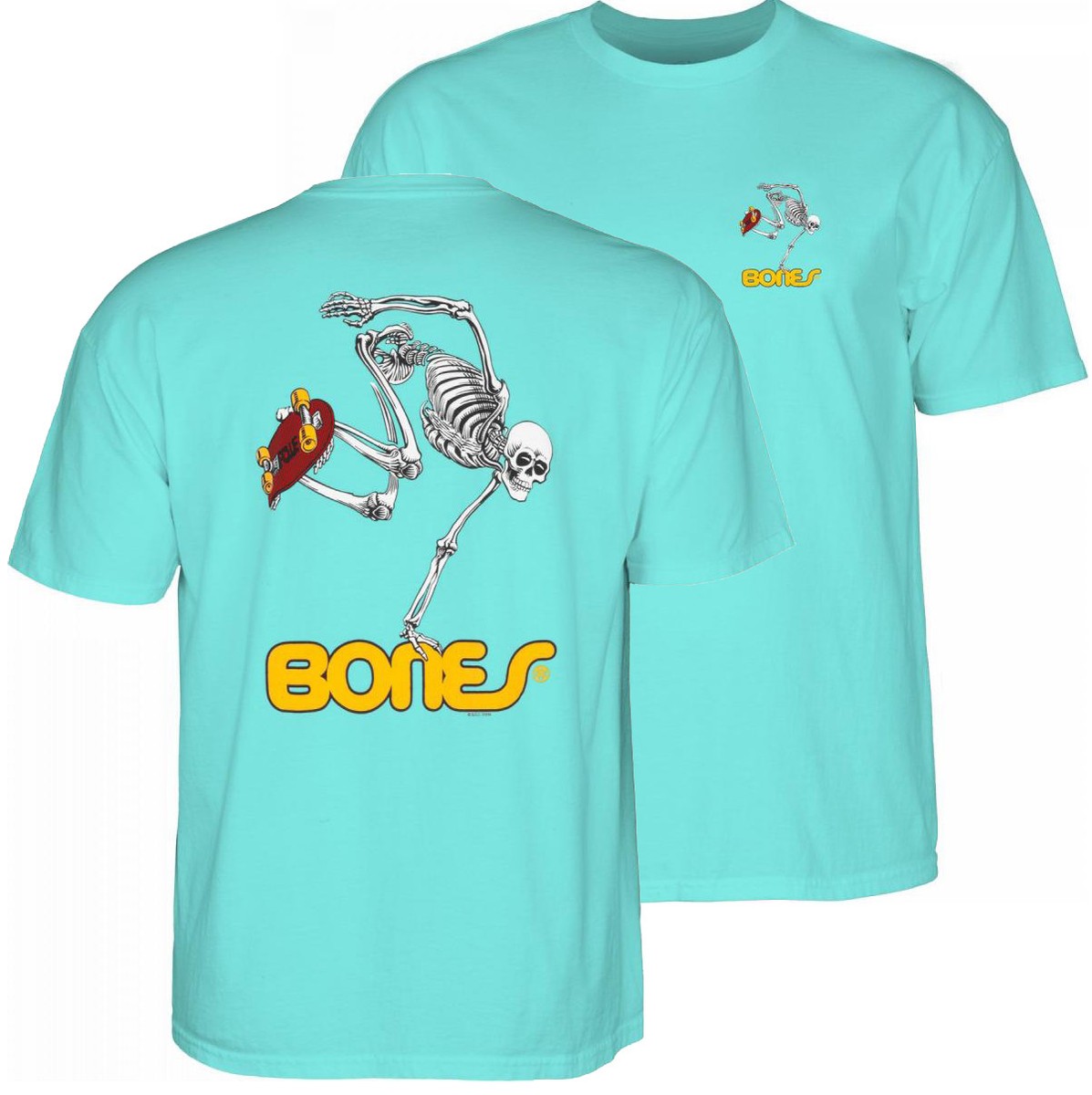 POWELL PERALTA Skateboard Skeleton Tee Shirt - BONES BRIGADE POWELL PERALTA Skateboard Skeleton Tee Shirt - BONES BRIGADE