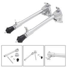 2x Bass Drum Legs Adjustable Metal Percussion Accessories Anti Skid Support