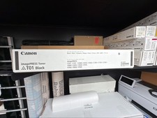 Canon imagePRESS T01 Black Toner 8066B001AA Genuine OEM C60 C700 C800 C910 New S
