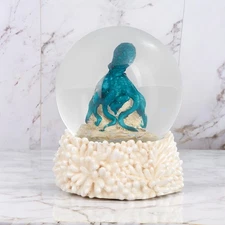 3"H Octopus Snow Globe